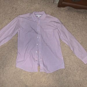 Amazon Essentials “Red, White, & Blue” Long Sleeve Button Up Shirt Size Medium